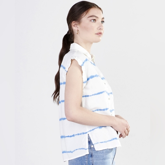 Hatley Tristan Shirt /Blouse - Tie Dye Stripes/BNWT - Picture 4 of 12